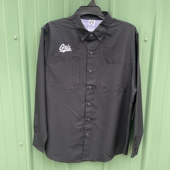 Men’s Montana Griz Sun Protection Fishing Outdoor Long Sleeve Button Front Shirt - Picture 2 of 5